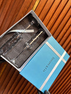 Tiffany & Co. Whiskey Glass Set – First Copy Butterfly Etched Pair