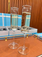 Tiffany & Co. Whiskey Glass Set – First Copy Butterfly Etched Pair