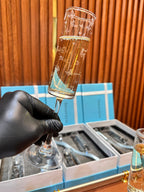 Tiffany & Co. Whiskey Glass Set – First Copy Butterfly Etched Pair