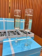 Tiffany & Co. Whiskey Glass Set – First Copy Butterfly Etched Pair