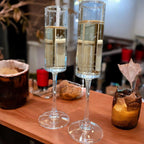 Tiffany & Co. Whiskey Glass Set – First Copy Butterfly Etched Pair