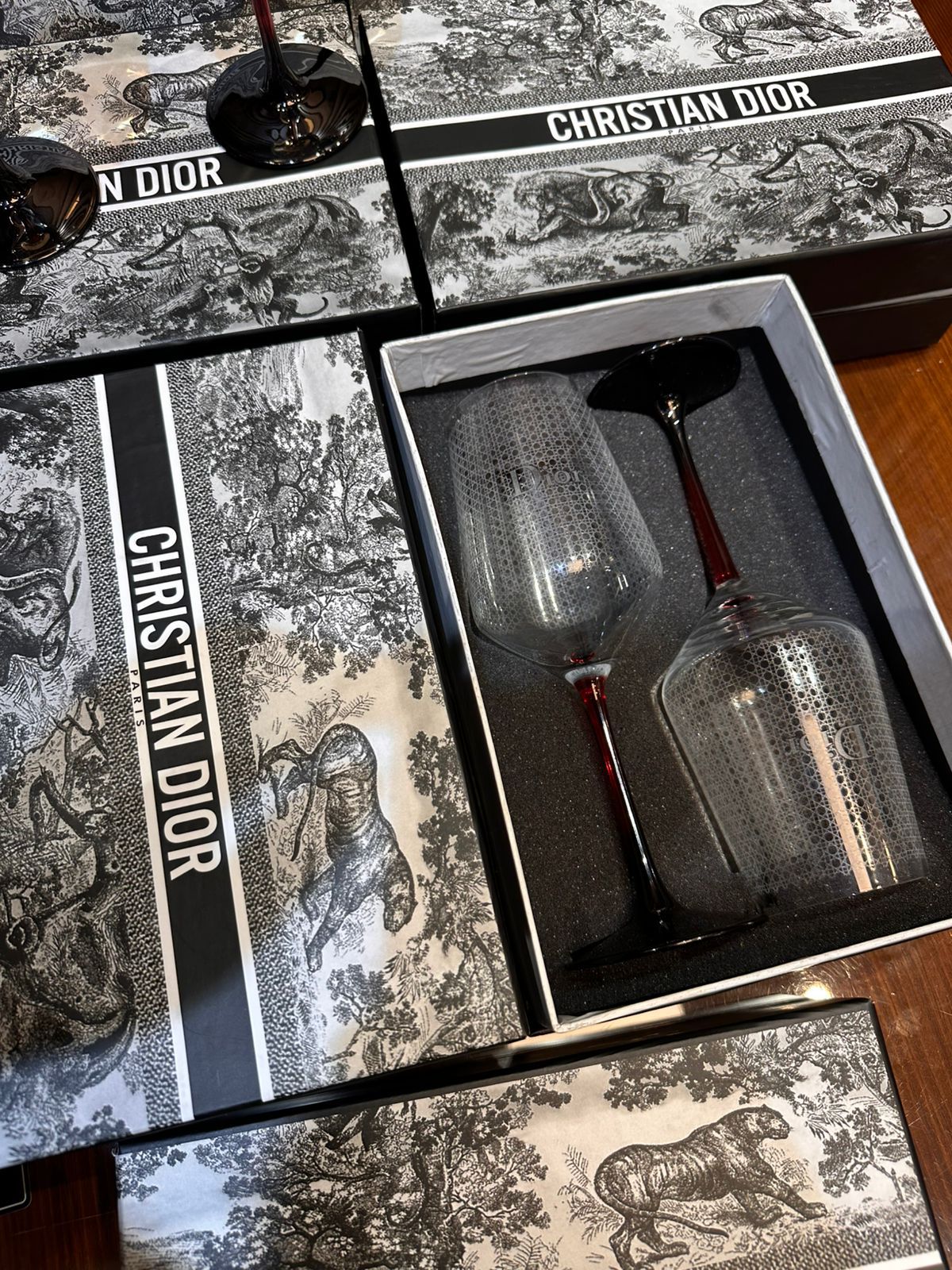Dior Whiskey Glass Set – First Copy Etched Crystal Pair