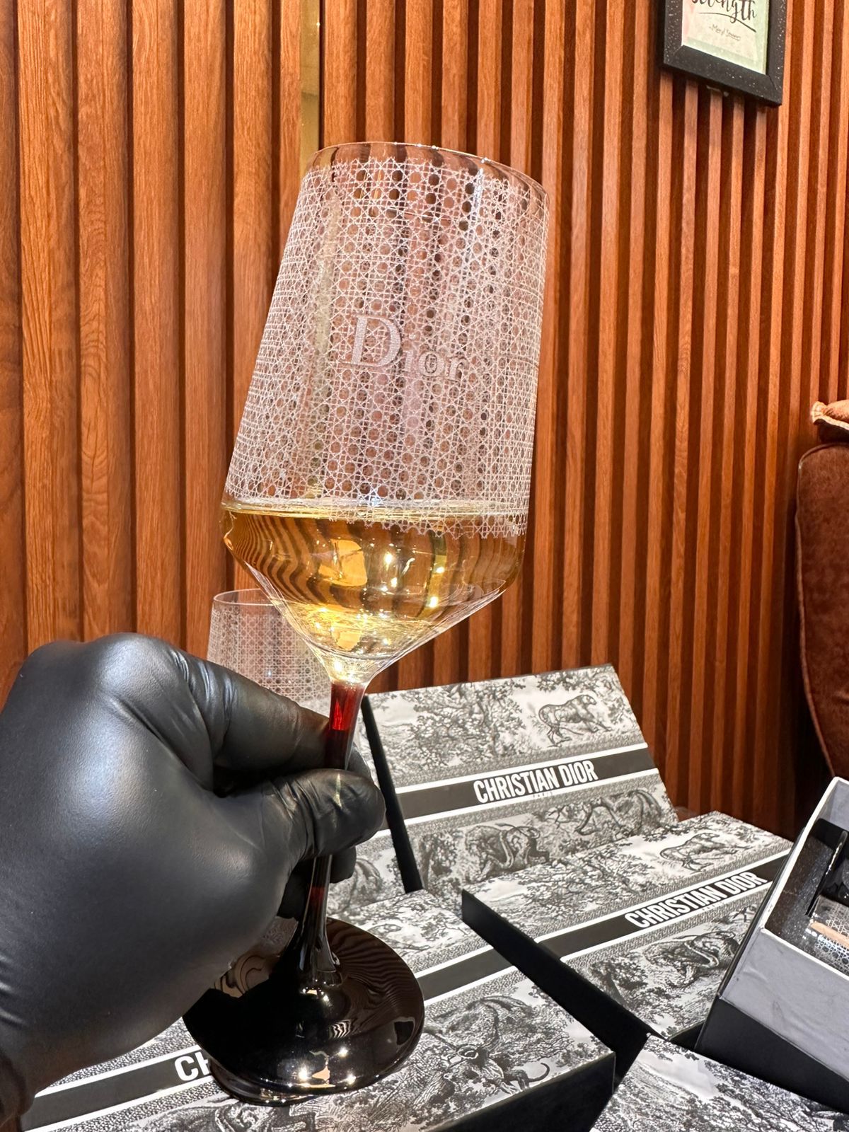 Dior Whiskey Glass Set – First Copy Etched Crystal Pair