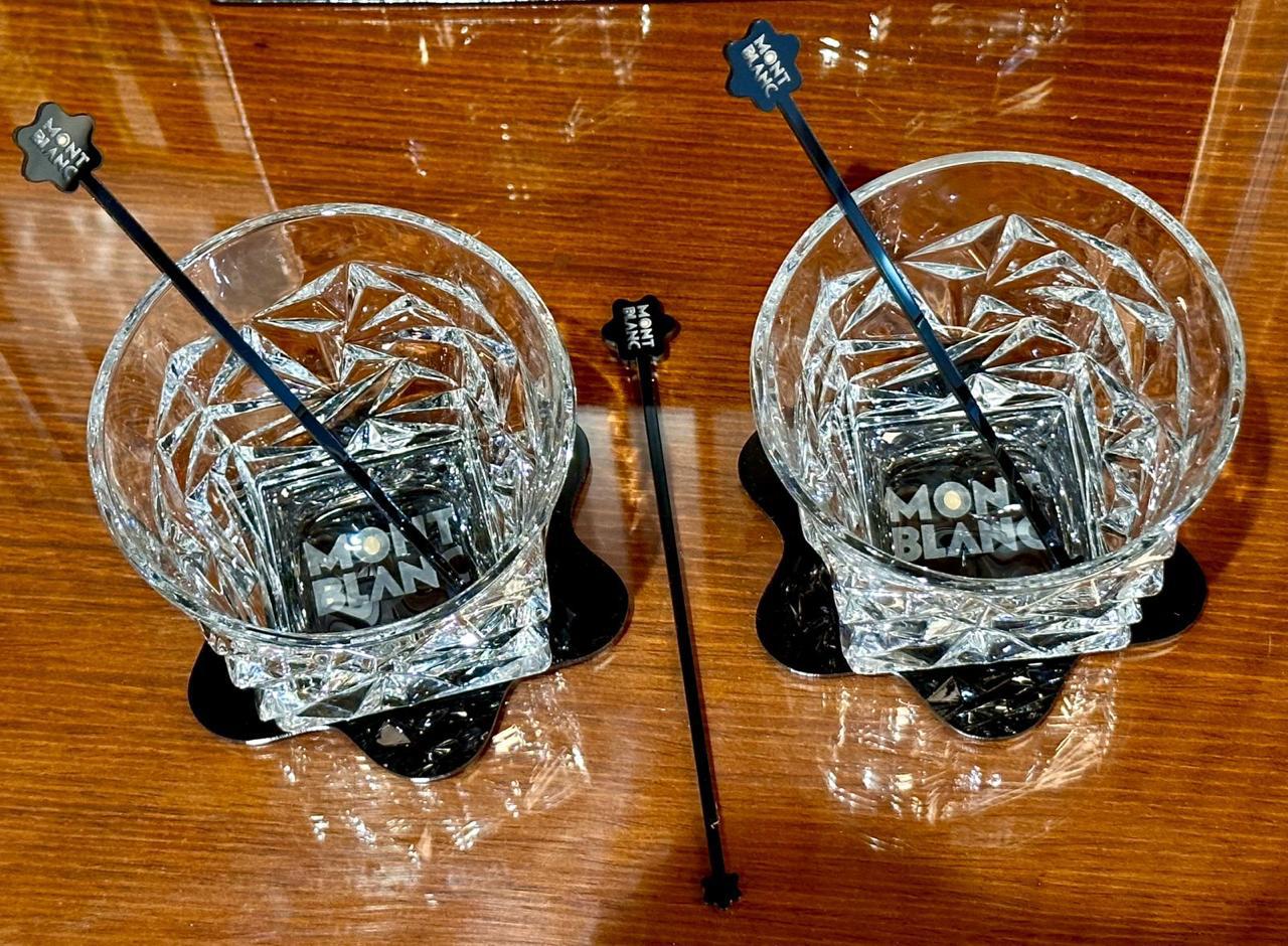 Mont Blanc Diamond Cut Whiskey Glass Set – First Copy Luxury Pair