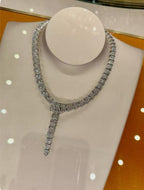 Replica BVLGARI Diamond Snake Choker Necklace for Women