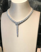 Replica BVLGARI Diamond Snake Choker Necklace for Women