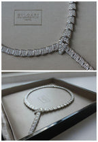 Replica BVLGARI Diamond Snake Choker Necklace for Women