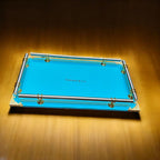 Replica Tifany & Co. Serving Tray – Luxury Blue Acrylic