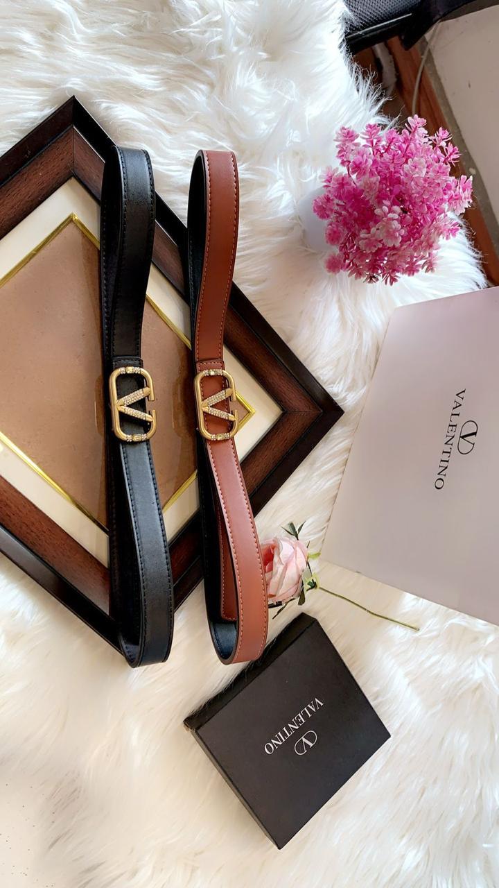 Luxury Designer-Style Leather Belt with Statement Buckle