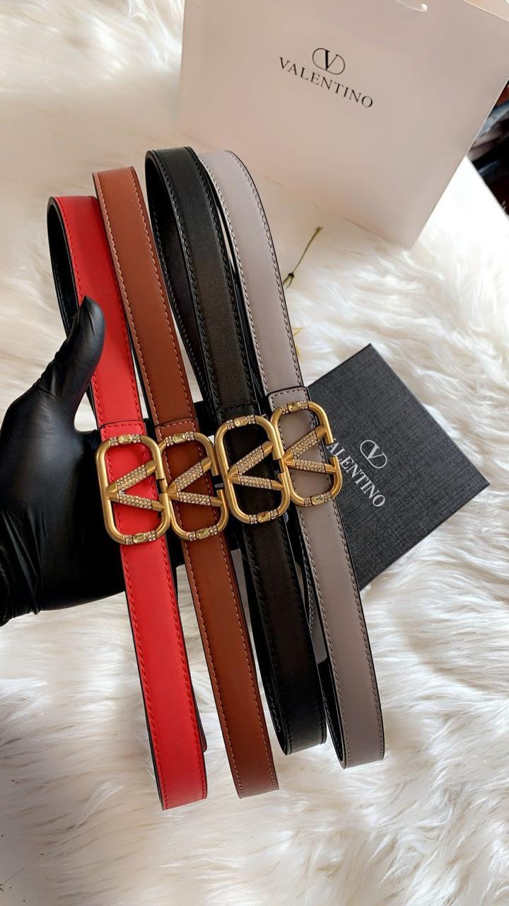 Luxury Designer-Style Leather Belt with Statement Buckle