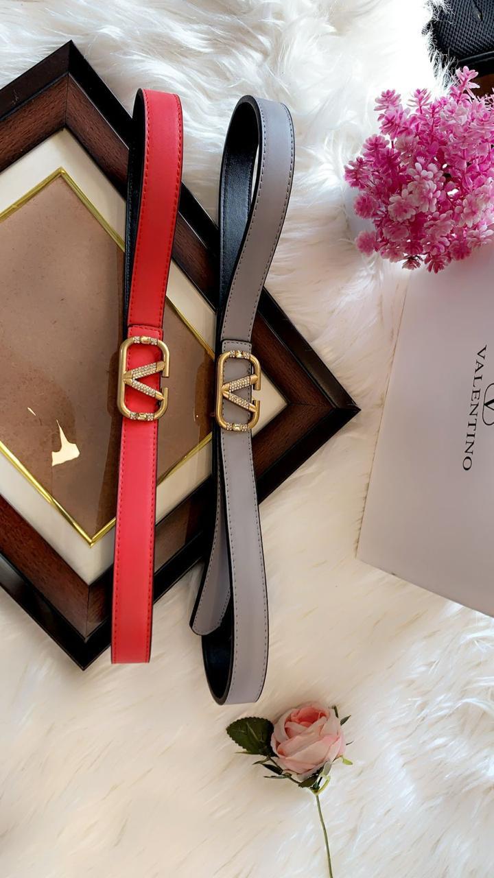 Luxury Designer-Style Leather Belt with Statement Buckle