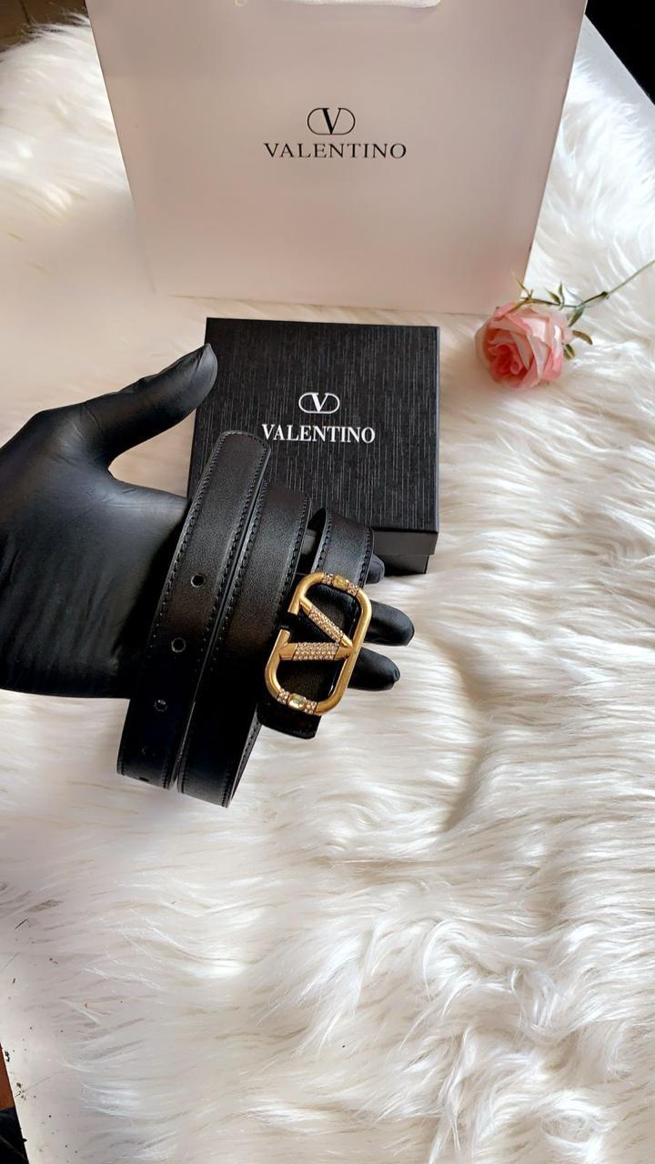 Luxury Designer-Style Leather Belt with Statement Buckle
