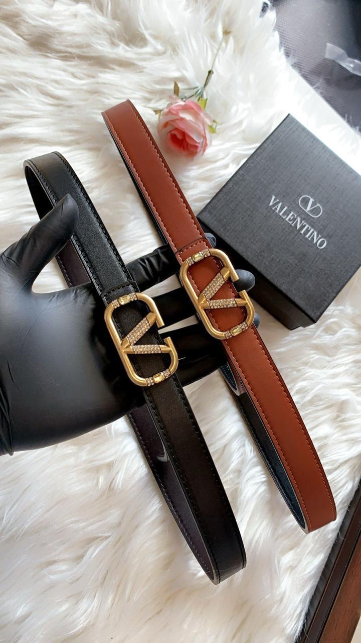 Luxury Designer-Style Leather Belt with Statement Buckle