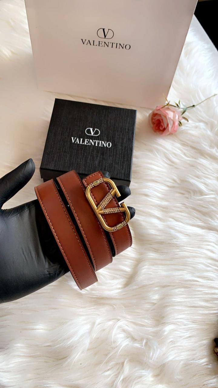 Luxury Designer-Style Leather Belt with Statement Buckle