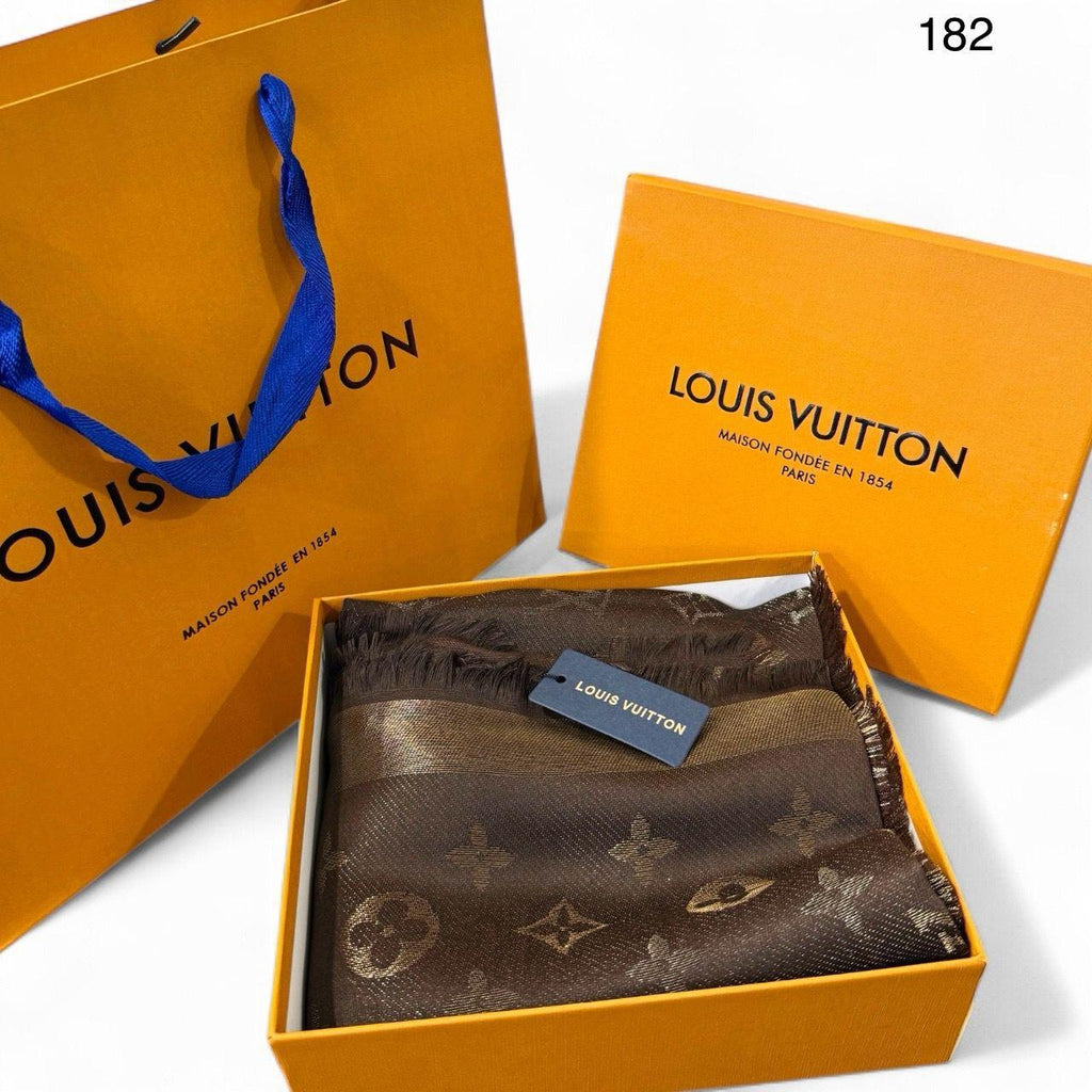 Luxury-Inspired Monogram Winter Shawl