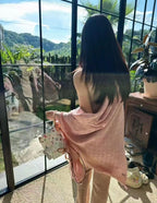 Luxury-Inspired Monogram Winter Shawl