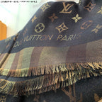 Luxury-Inspired Monogram Winter Shawl