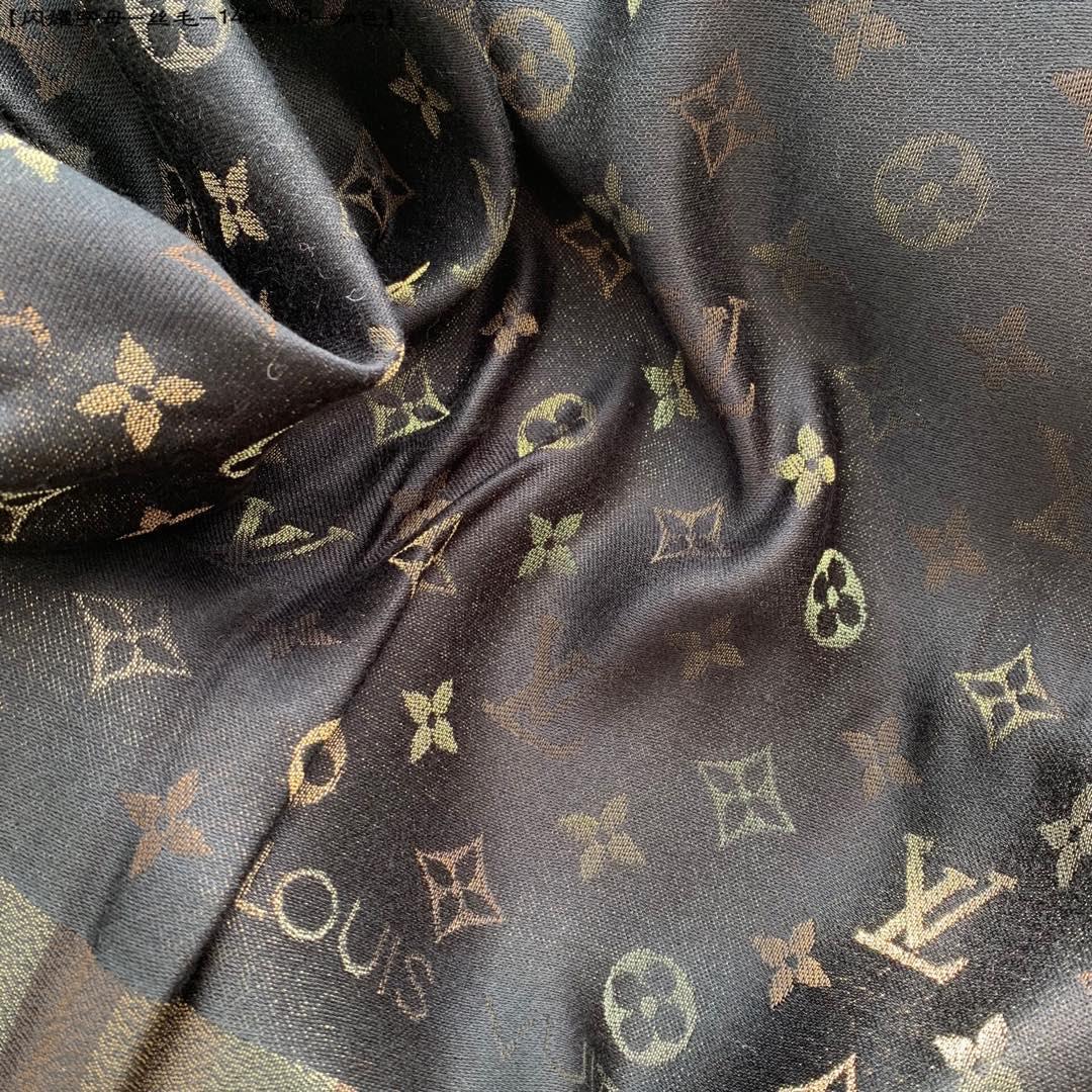 Luxury-Inspired Monogram Winter Shawl