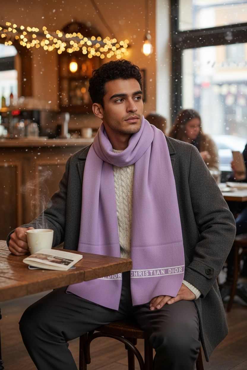 Unisex Winter Scarf for Men & Women | Soft Warm Acrylic Blend Stole