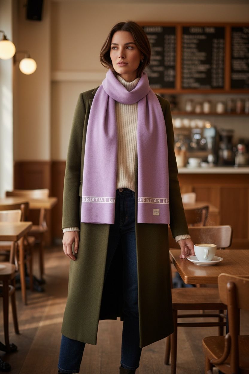 Unisex Winter Scarf for Men & Women | Soft Warm Acrylic Blend Stole