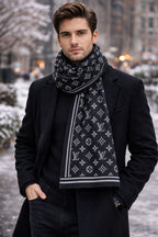 Luxury Monogram Style Winter Stole for Men & Women