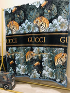 Luxury Jungle Print Comfort Blanket with Soft Plush Finish