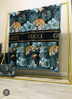 Luxury Jungle Print Comfort Blanket with Soft Plush Finish