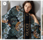 Luxury Jungle Print Comfort Blanket with Soft Plush Finish