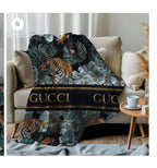 Luxury Jungle Print Comfort Blanket with Soft Plush Finish