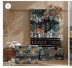 Luxury Jungle Print Comfort Blanket with Soft Plush Finish