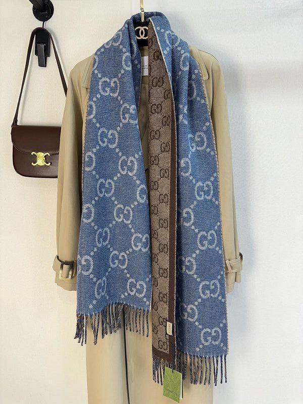 Unisex Monogram Pattern Winter Stole – Premium Soft Wrap