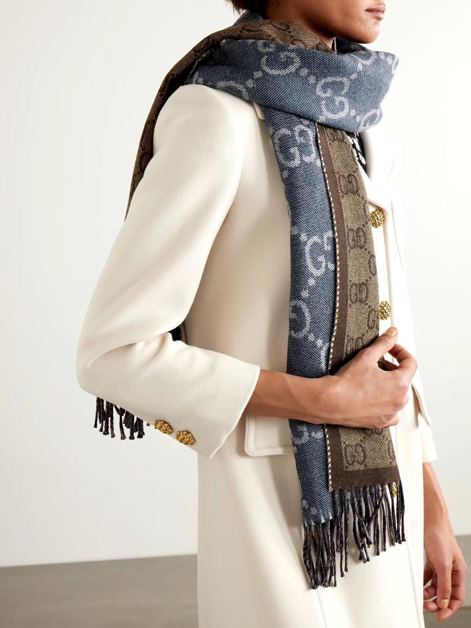 Unisex Monogram Pattern Winter Stole – Premium Soft Wrap