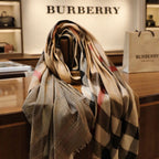 Classic Checkered Winter Shawl with Soft Textured Finish