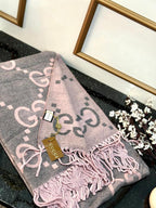 Luxury Monogram Pattern Winter Shawl
