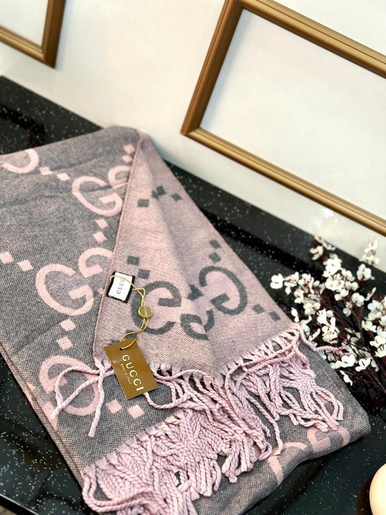 Luxury Monogram Pattern Winter Shawl