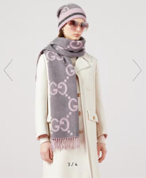 Luxury Monogram Pattern Winter Shawl