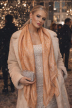 Elegant Jacquard Finish Soft Winter Stole