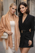 Elegant Jacquard Finish Soft Winter Stole