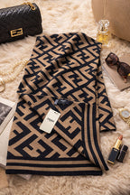Premium Geometric Knit Winter Scarf for Men & Women