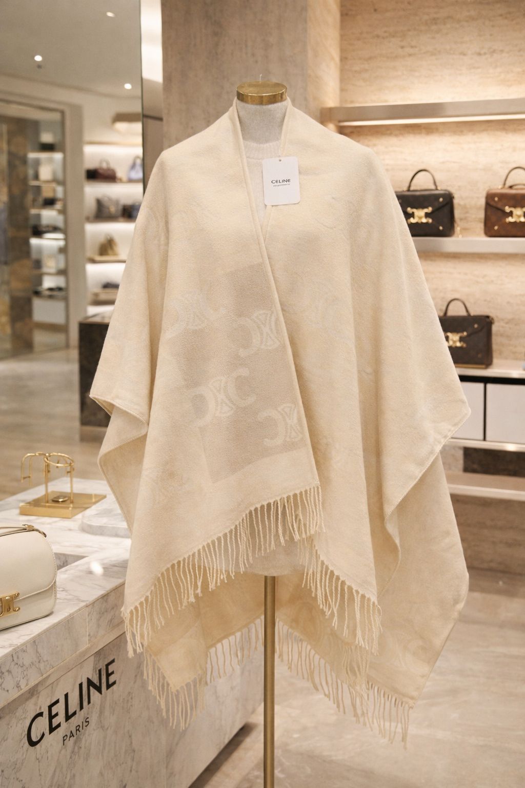 Luxury Monogram Style Winter Stole for Men & Women