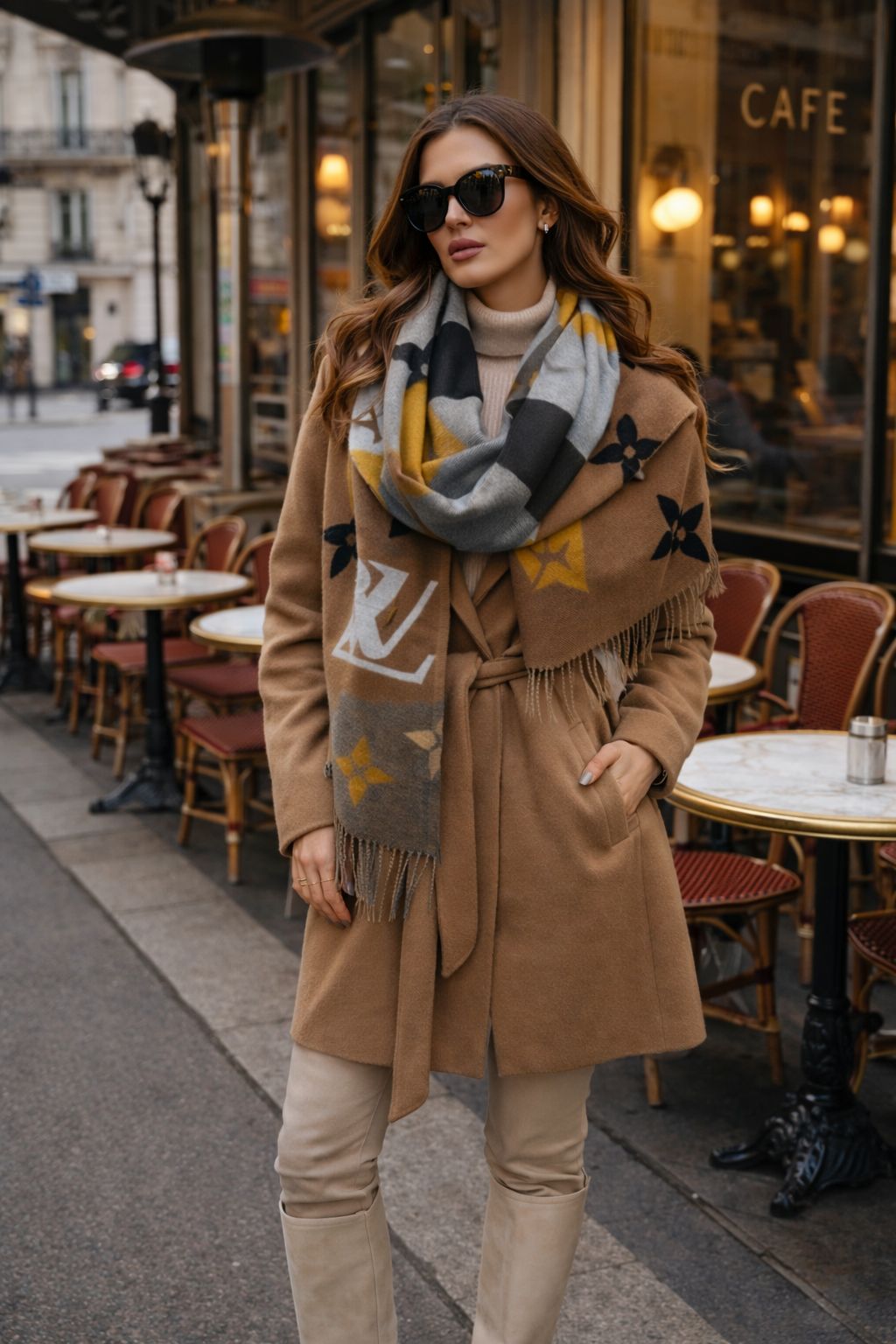 Premium Winter Wool Blend Scarf for Women – Soft & Warm