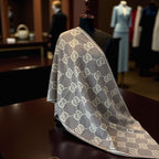 Elegant Monogram Pattern Luxury Winter Stole