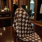 Elegant Monogram Pattern Luxury Winter Stole