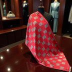 Elegant Monogram Pattern Luxury Winter Stole