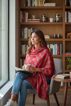 Elegant Monogram Pattern Luxury Winter Stole