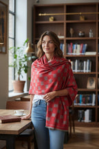 Elegant Monogram Pattern Luxury Winter Stole