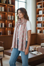 Elegant Monogram Pattern Luxury Winter Stole