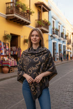 Unisex Winter Wool Blend Shawl – Soft Printed Wrap