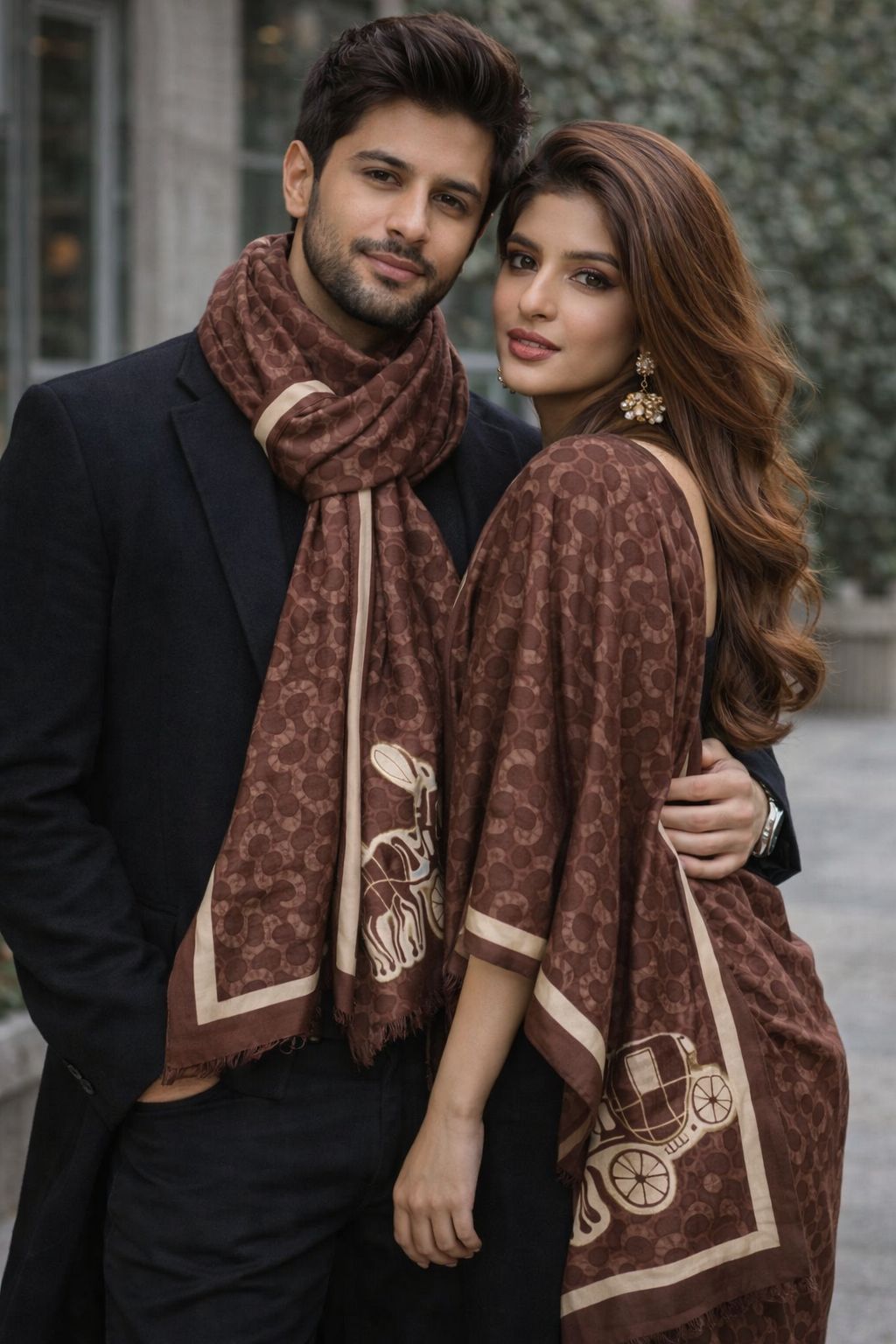 Unisex Designer Pattern Stole – Soft Summer Fashion Wrap
