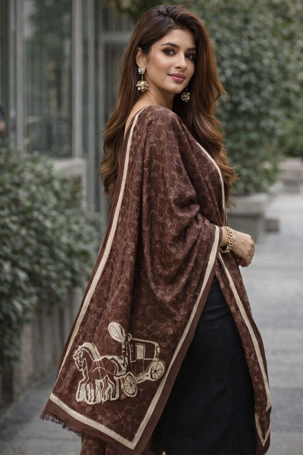Unisex Designer Pattern Stole – Soft Summer Fashion Wrap